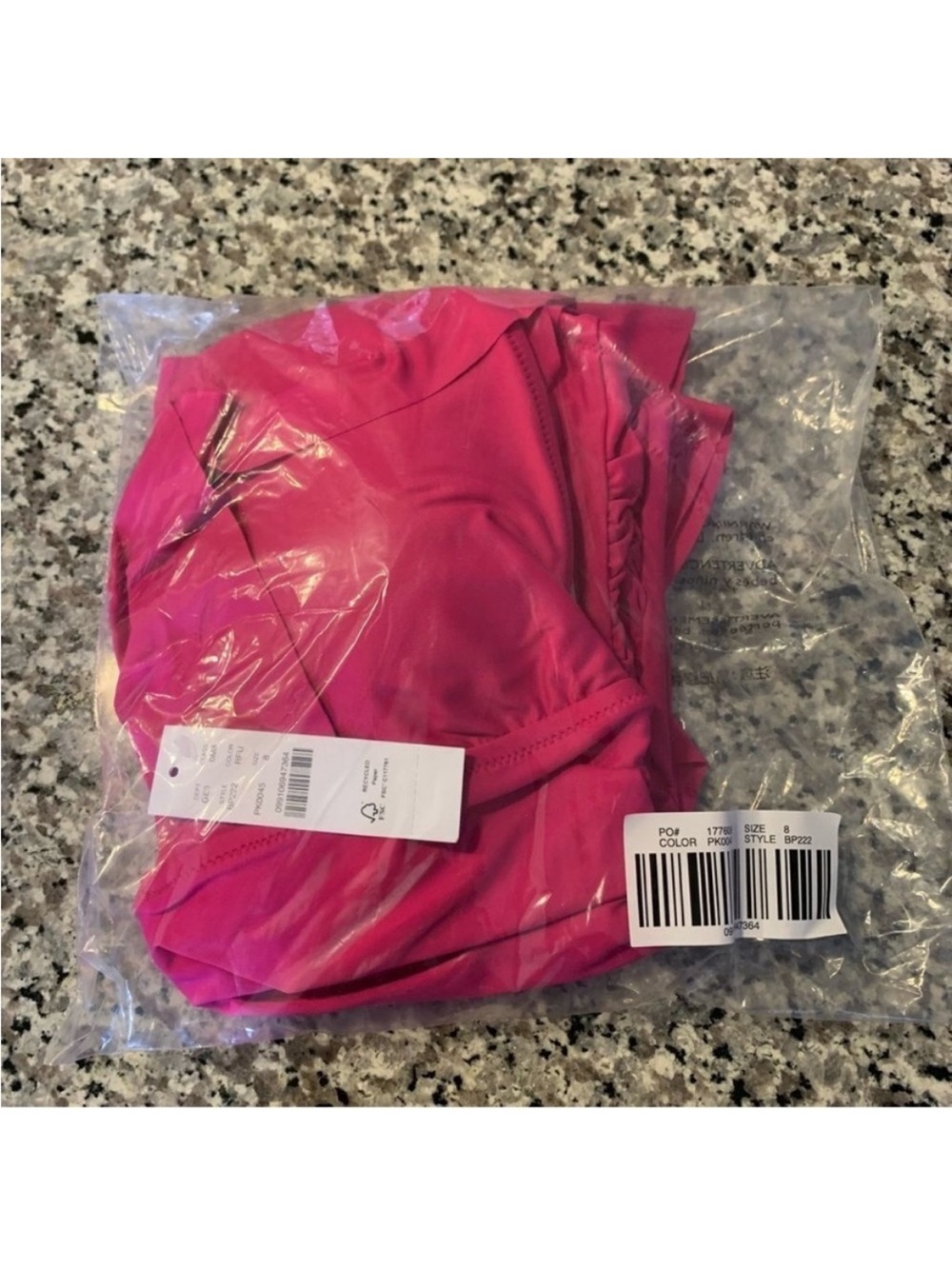 J. Crew Fuchsia Ruffle V-Neck One-Piece Swimsuit - Picture 3 of 13